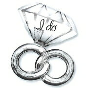 あす楽12時! 【アルミ風船 バルーン】P-AG LSHP ウェディングリング1枚【P-ANG24662】【メール便OK】