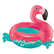 あす楽12時! 【アルミ風船 バルーン】 P-AG LSHP フローティングフラミンゴ 1枚【P-ANG37117】【メール便OK】