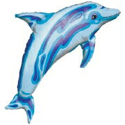 あす楽12時! 【アルミ風船】P-AG LSHP オーシャンブルードルフィン 1枚【P-ANG05813】【メール便OK】