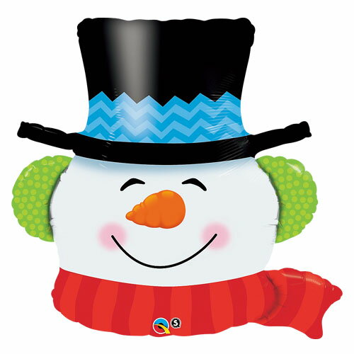 クリスマスバルーン【お得バルーンパック】MF LSHP スマイリンスノーマン【5枚1パック】PIN19037【メール便OK】