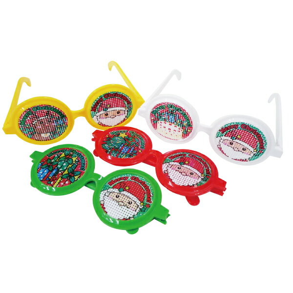 【クリスマスパーティーグッズ】スノーキッズ パーティーメガネ25個 OISXM12089