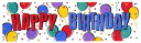 お誕生日 飾り付け プラサイン バナー ビニール製 バルーンパーティー 50cmx165cm ビッグサイズ 大きい パーティーグッズ 壁デコ ファーストバースデー その1