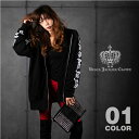 BLACK JACKALL CROWN クラッチバッグ 2WAY ファスナー フェイクレザー 鞄 バッグ ベルト スタッズ ピラミッド(4)