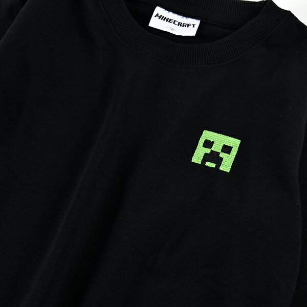 キッズマインクラフトトレーナー子ども子供男の子男児マイクラMINECRAFTスウェットプルオーバーゲームキャラクター