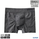 グンゼ ボディワイルド ボクサーパンツ メンズ 紳士 M-LL 前とじ 3D 立体成型 年間 無地 日本製 ブラックモク BWS853A GUNZE BODYWILD 2点までメール便可