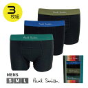 Paul Smith ポールスミス 3P 3枚組 ボクサー メンズ 紳士 男性 S M L ブリーフ パンツ 下着 ロゴ プレゼント ギフト 綿混 おしゃれ か...