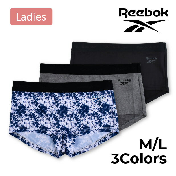 Reebok(リーボック) ボックスショーツ レディース インナー 下着 パンツ 女性 アンダーウェア ボクサー 吸水速乾 さらさら