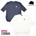 SCANDINAVIAN FOREST スカンジナビアンフォレスト レディース 婦人 Tシャツ 7分袖 シンプル おしゃれ かわいい ロゴ 刺繍 M L LL 【1点までメール便可】