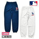 MLB スウェット ロングパンツ ミニ裏毛 ボトムス パンツ レディース 婦人 ドジャース レッドソックス メジャーリーグ スポーツ スポーティー カジュアル スポカジ 部屋着 年間(4)