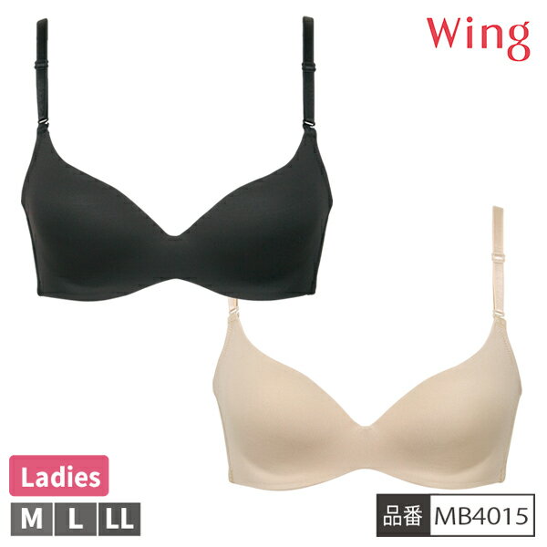 Rakuten - [ウイングフェア]【お取り寄せ商品】 ワコール WACOAL ウイング Wing NB4015 ブラジャー レディース シンクロブラ ノンワイヤー ブラ 3/4カップブラ 吸汗速乾 通気性 インナー 肌着