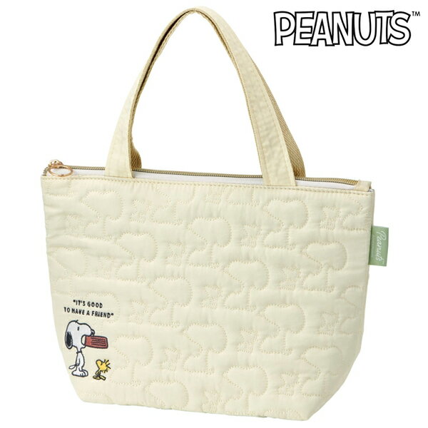 Rakuten - [オンライン限定SALE] スヌーピー SNOOPY ピーナッツ キルト生地 保冷 ランチ トート バッグ かばん 鞄 カバン スケーター KBCT9 653100 お弁当 ランチ ピクニック 運動会 行楽 アウトドア 通勤 通学