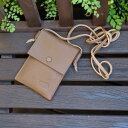 【OUTLET】 スマホ ショルダー 本革 スマホポーチ サコッシュ スマホポシェット ★写真の現品です★1点もの★【★必ず商品説明をご覧ください★】日本製 職...
