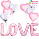 【MAX\30%OFFクーポン/!★マラソン開催中】【 空気入れ 大きい LOVE+予備1セット ハート バルーン セット 】 風船 バルーン 空気入れ アルミ...