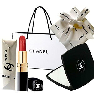 CHANEL(シャネル) ギフトラッピング済 MIROIR DOUBLE FACETTES ミロワール ドゥーブル ファセット + ROUGE COCO ルージュ ココ (416ココ)