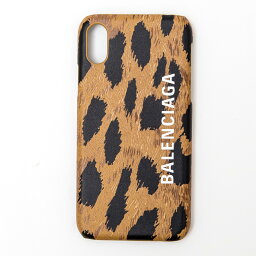 バレンシアガ スマホケース BALENCIAGA (バレンシアガ) 585828 1BWJ0 2690 iphone X/XS ケース レザー レオパード ヒョウ柄 iphone case 携帯ケース スマホ カバー スマートフォン アニマル柄 メンズ レディース ハイブランド