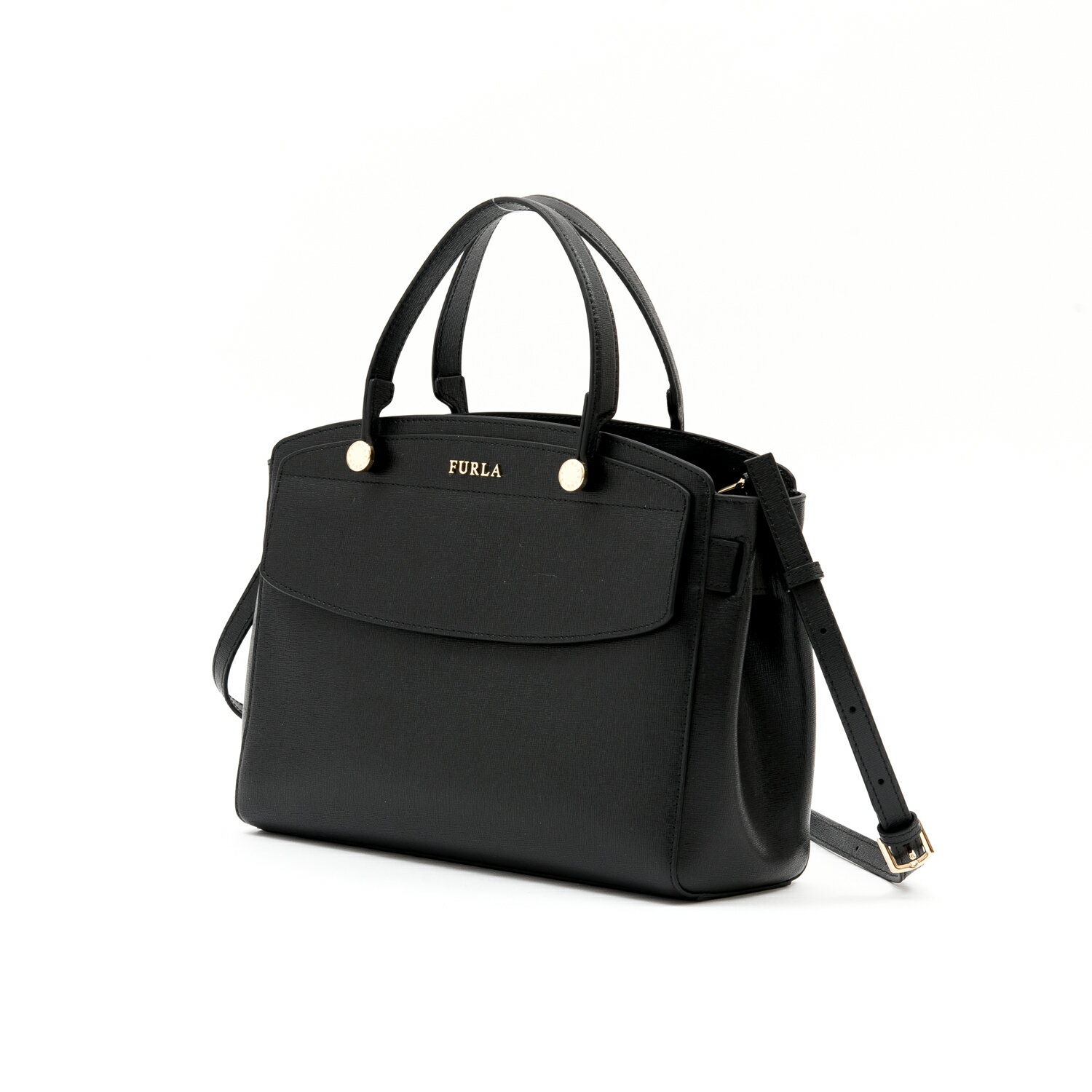 Furla(フルラ) ステラ M レザー NERO 黒 ブラック STELLA M Hand bag ハンドバッグ トートバッグ ショルダーバッグ レディース ハイブランドのサムネイル