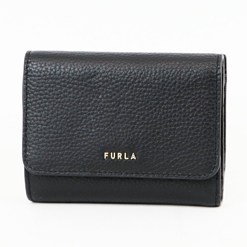 Furla(フルラ) PBG2RZY BX0305 O6000 リッツィー M コンパクトウォレット レザー NERO 黒 ブラック RITZY M TRI-FOLD 三つ折り財布 3つ折り財布 コンパクト財布 メンズ レディース ハイブランド