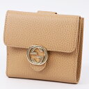 GUCCI (Ob`) 615525 CAO0G 2754 C^[bLOG U[ RpNgEHbg U[ [Yx[W Interlocking G leather wallet ܂z 2܂z RpNgEHbg Y fB[X nCuh