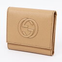 グッチ 三つ折り財布 レディース GUCCI (グッチ) 598207 A7M0G 2754 ソーホー 三つ折り コンパクトウォレット レザー ローズベージュ SOHO compact wallet 3つ折り財布 コンパクト財布 メンズ レディース ハイブランド