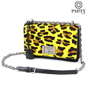 PRADA(v_) Ip[h nR `F[V_[obO Leopard Harako chain shoulder bag