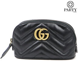 グッチ GUCCI (グッチ) GGマーモント レザー コスメティックケース Cosmetic case