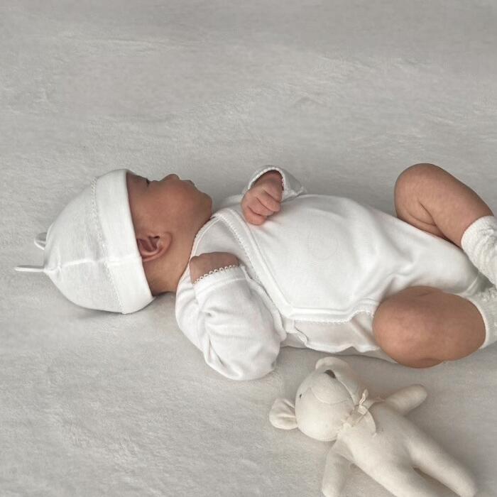 Luna organic underwear (長袖ボディースーツtype)　肌着 赤ちゃん ボディースーツ 可愛い かわいい 男の子 女の子 出産準備 部屋着 新生児 2