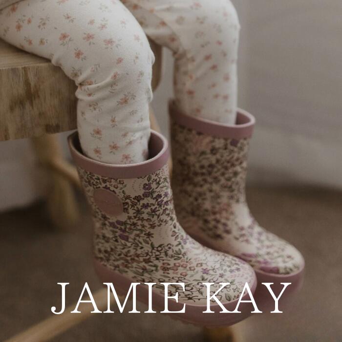 JAMIE KAY Rubber Gumboot - April Eggnog 子供服 1歳 2歳 3歳 女の子 花柄 長靴 海外子供服