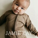 JAMIE KAY 「Pima Cotton Frankie Zip Onepiece - Cub」 子供服 3ヶ月 4ヶ月 5ヶ月 6ヶ月 1歳 女の子 男の子 ロンパース 海外子供服