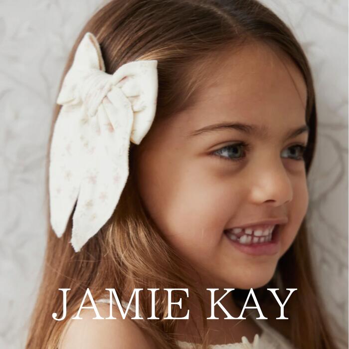 JAMIE KAY 「Organic Cotton Bow - Goldie Egret」 子供服 3ヶ月 4ヶ月 5ヶ月 6ヶ月 1歳 2歳 3歳 4歳 女の子 リボン 海外子供服