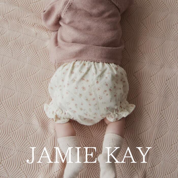 JAMIE KAY 「Organic Cotton Frill Bloomer - Goldie Egret」 子供服 1歳 2歳 女の子 男の子 ブルマ 海外子供服