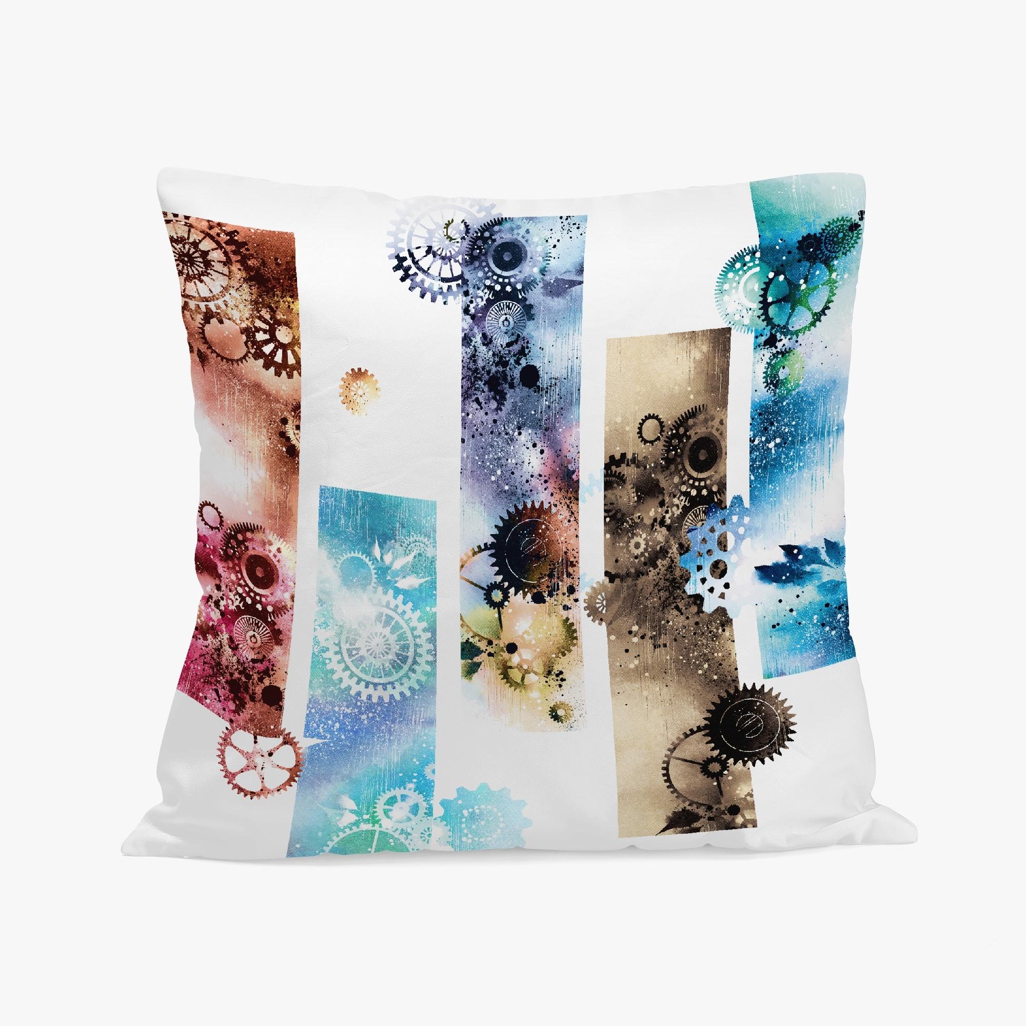 【直送品 同梱不可品】 歯車霧雨(クッションカバー) クッションカバー ユニセックス ホームデコレーシ..