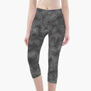 【直送品 同梱不可品】 グレー(レディースレギンス 7分丈) レギンス 7分丈 レディース アート レディースレギンス メンズバスローブ ボクサーパンツ フィッ...