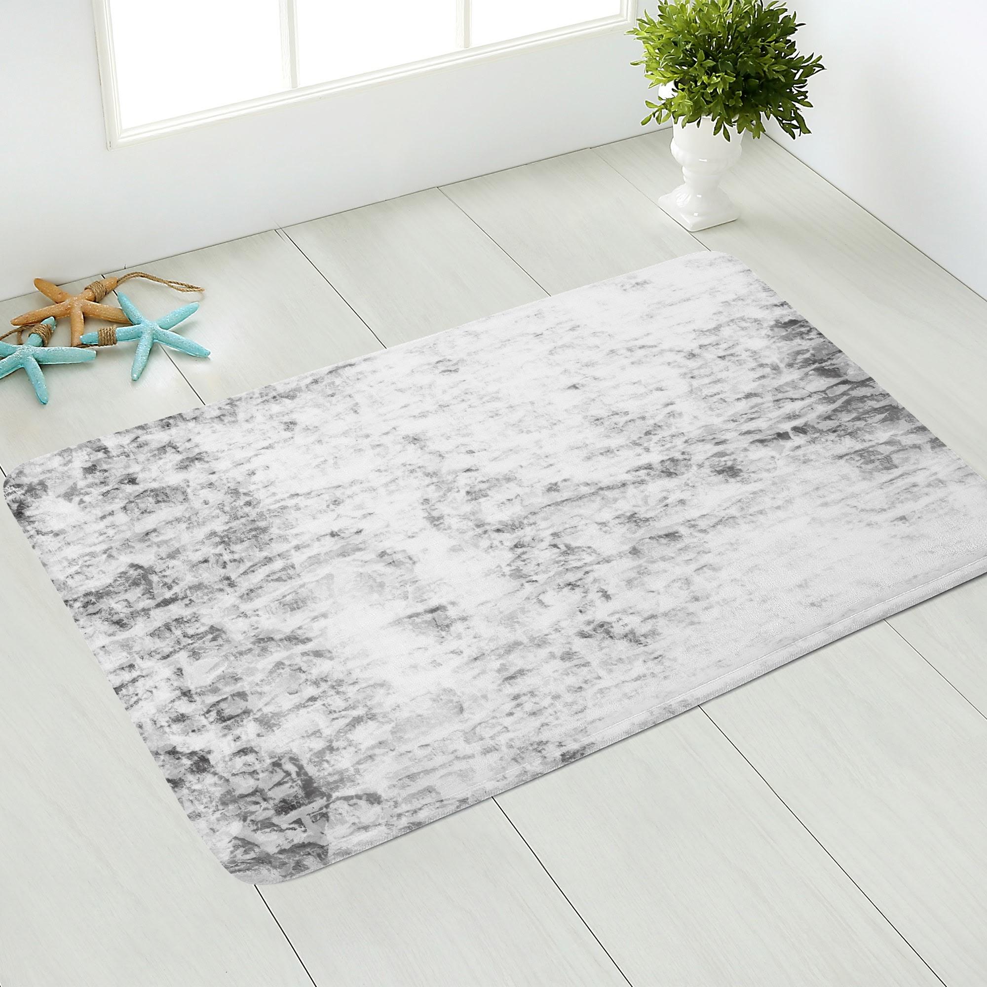 【直送品 同梱不可品】 シンプルなドアマット(ドアマット) ふんわりドアマット ユニセックス ホームデコレーション アート ドアマット シック シンプル グレー cut 【受注作成品