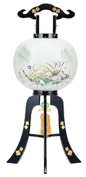 【直送品・大感謝価格】行灯提灯 絹二重張り 光琳 約33×84cm 1800g