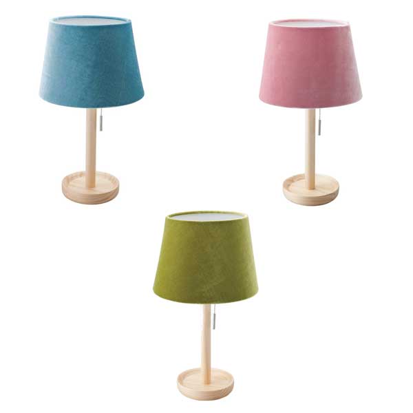 大感謝価格 木製テーブルランプ プルスイッチ ベロアシェード 直送品。代引不可・同梱不可・返品キャンセル・割引不可 ライト 照明 家電 インテリア アイテム 木製テーブルランプ プルスイッチ ベロアシェード送料無料