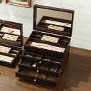 大感謝価格 Wooden Case(ウッデン・ケース) 木製ジュエルケース(3ツ引) 17-806 (346シリーズ) 直送品。代引不可・同梱不可・返品キャンセ...