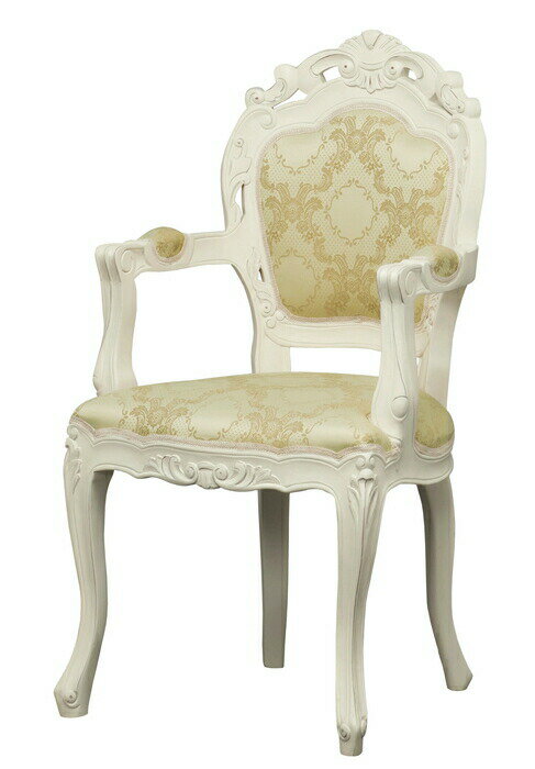 【直送品・大感謝価格】118セレクションカタログ2017 フランシスカ チェアー肘付 ホワイト 92175 W51×D..