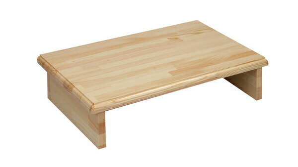 【直送品・大感謝価格】玄関台 60cm 302309 W60×D35×H13.6cm クリア塗装