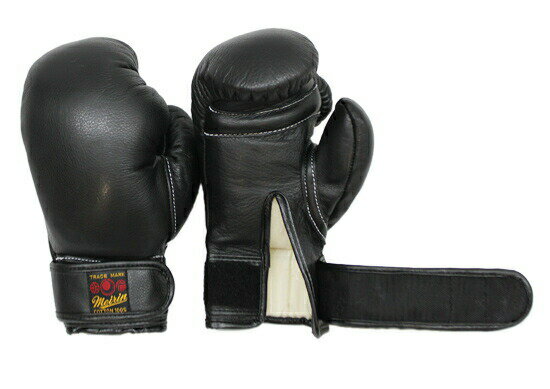 【直送品・大感謝価格】日本拳法防具 日本拳法グローブ(黒) 8オンス MT式(マジックテープ式) N-16 明倫産業