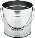 【直送品】ステンバケット つる付 8リットル V-1306 直径253×227mm 770g 8000ml 2021 STAGE GIFT CATALOG 229シリーズ【ヘルシ価格】ガーデン エクステリア ガーデニング 農業 散水・潅水用具 バケツ