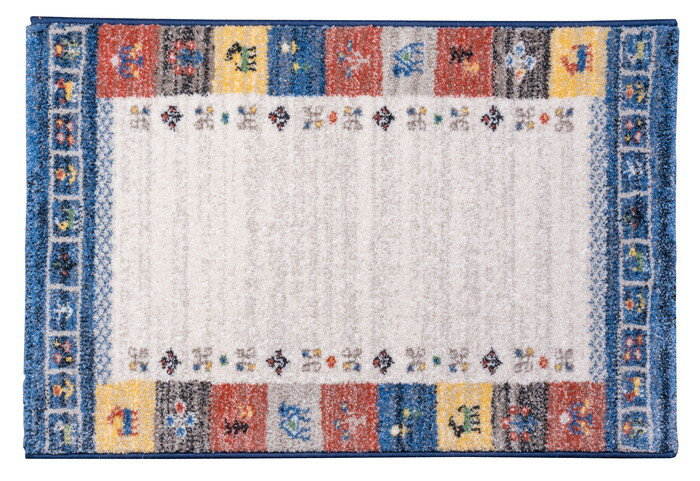 【直送品】ベルギー製ウィルトン織 ノマドマット 60×90cm R3237160BL【ヘルシ価格】インテリア マット ラグ 敷物 床保護マット