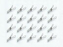 【直送品】つまみやすいステンレス製ピンチ 厚手用20個組 SV-6049 0355022 80×30×20mm 13g 2022 STAGE GIFT CATA...