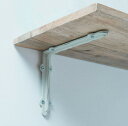 【2個セット】【直送品】アイアンブラケットL ホワイト/ブラウン 62182/62183 W4×D20×H15.5 POSH LIVING 2022 Colle...