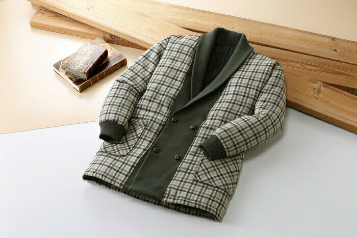 【直送品】匠 ウール入り裏キルト中綿入りジャケット 41073 S/M/L/LL グリーン系【ヘルシ価格】ファッション メンズ 男性衣類 服飾 アパレル 秋冬ファッション