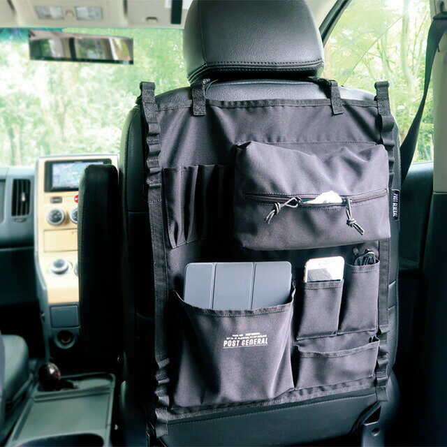 【直送品】ハンギングオーガナイザー コヨーテベージュ/ブラック 981940013/981940014 POST GENERAL ポストジェネラル POST GENERAL ISSUE010【ヘルシ価格】車用品 カー用品 カーアクセサリー 車内収納 車内ホルダー