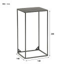 【直送品】インダストリアル プランタースタンドメッシュ HIGHタイプ 982460001 w140×d140×h260mm POST GENERAL ISSUE010【ヘルシ価格】インテリア 飾り台 フラワースタンド 園芸ラック