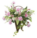 【直送品】壁掛けピンクコーン 2554A85 W40×D23×H43cm 光触媒人工植物 光の楽園 2025【割引不可品】インテリア 人工観葉植物 アートフラワ...
