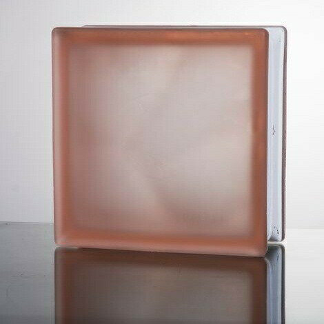 ガラスブロック 国際基準サイズ 厚み80mmピンク色ミスティ雲 （割引不可）おしゃれ 飾り インテリア 直..