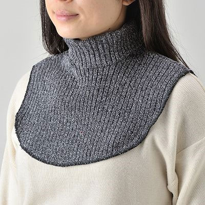 【大感謝価格 】襟元あたたかシルクタートルウォーマー ブラック/ベージュ/ワイン