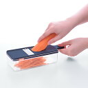 逸品物創 スライサー7点セットピーラー付【ヘルシ価格】 キッチン用品 千切り 平切り おろし ピーラー 安全ホルダー ケース付き 燕三条